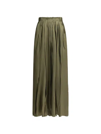 Sa Su Phi Maxi Skirt Pleated Design Womenswear Collection In Green