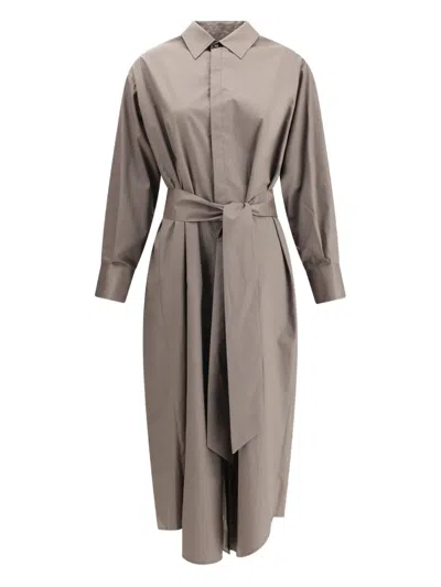 Sa Su Phi Baloon Dress In Brown