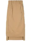 Sa Su Phi Gilda Step-hem Midi Skirt In Brown