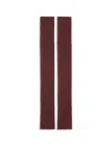Sa Su Phi Silk And Cashmere Gloves In Burgundy