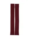 Sa Su Phi Silk And Cashmere Gloves In Burgundy