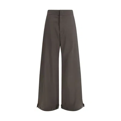 Sa Su Phi Gray Cotton Casual Pants In Brown