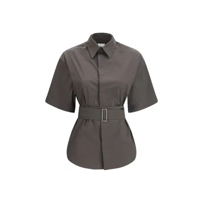 Sa Su Phi Gray Cotton Bermuda Shorts