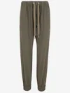 Sa Su Phi Pantaloni Valentina Joggers In Seta In Green