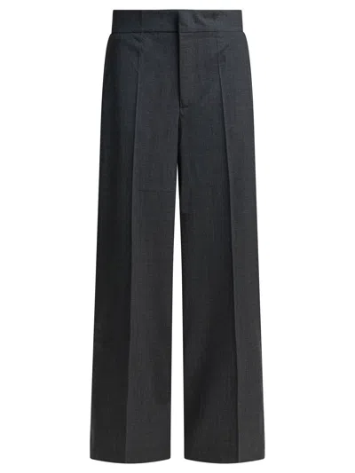 Sa Su Phi Grey Virgin Wool Elastane Trousers
