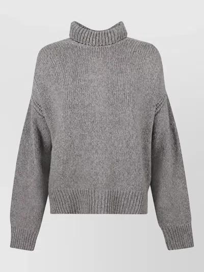 Sa Su Phi High Neck Jumper In Gray