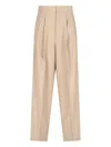 Sa Su Phi High-waisted Wide-leg Trousers With Front Pleats
