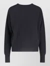 Sa Su Phi Knit Pullover Crew Neck Long Sleeves In Brown