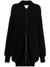 Sa Su Phi Knitted Long-sleeved Cardigan In Schwarz