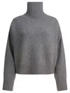 Sa Su Phi Roll-neck Cashmere Sweater In Animal Print