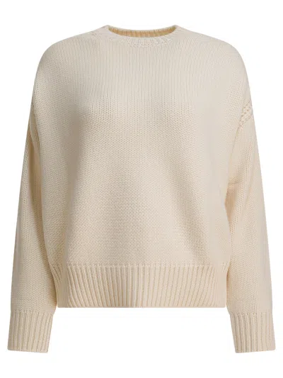 Sa Su Phi Textured Knit Crew Neck Long Sleeve Sweater In Gray