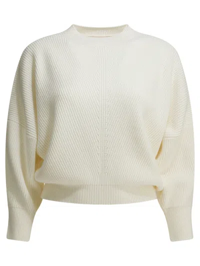 Sa Su Phi Knitwear Crew Neck Long Sleeves Silhouette In Neutral