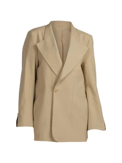 Sa Su Phi Lauren Peak-lapel Jacket In Nude