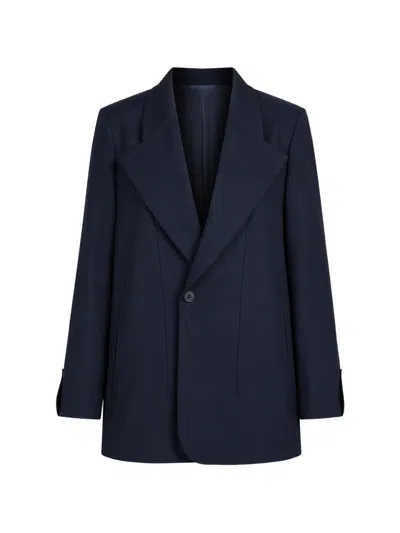 Sa Su Phi Lauren Peak-lapels Blazer In Blue