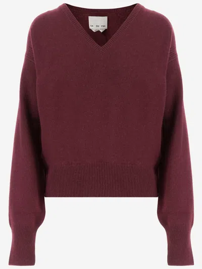 Sa Su Phi Lavinia Cashmere Sweater In Red