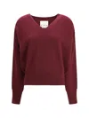 Sa Su Phi Lavinia V Neck Cashmere Sweater In Red