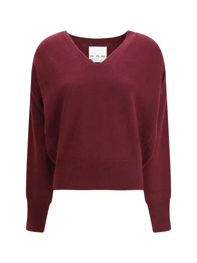 SA SU PHI LAVINIA V NECK CASHMERE SWEATER
