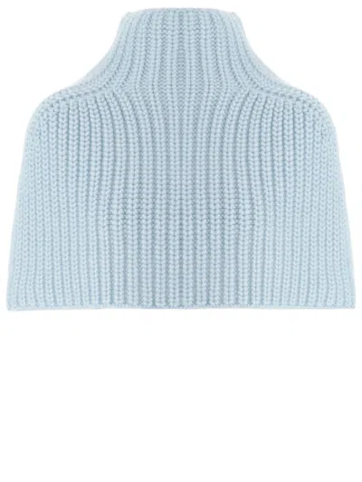 Sa Su Phi Pale Blue Ribbed Cashmere Neck Warmer