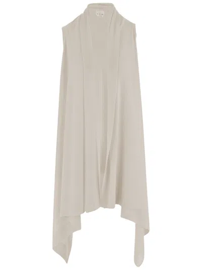 Sa Su Phi Long Cashmere And Silk Knit Cardigan In Brown