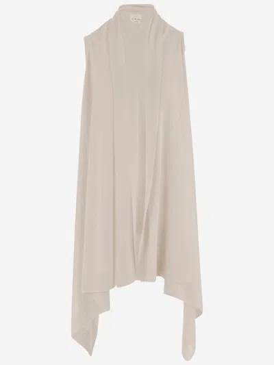 Sa Su Phi Long Cashmere And Silk Knit In Neutral
