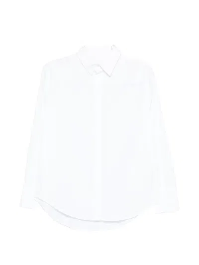 Sa Su Phi Long-sleeve Button Blouse In White