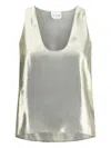 Sa Su Phi Metallic-finish Tank Top In Gray