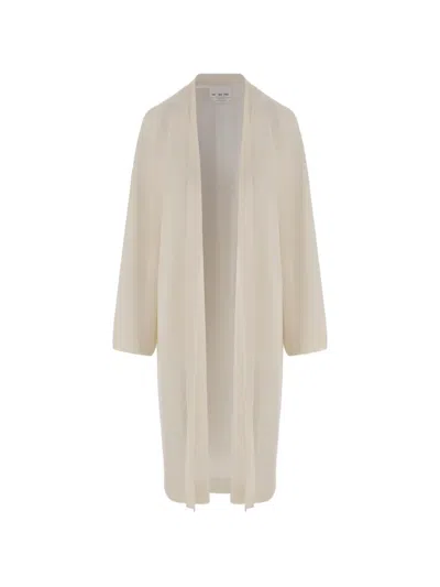 Sa Su Phi Open-front Long-sleeve Coat In Neutral