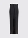 Sa Su Phi Black Silk Casual Pants In Black