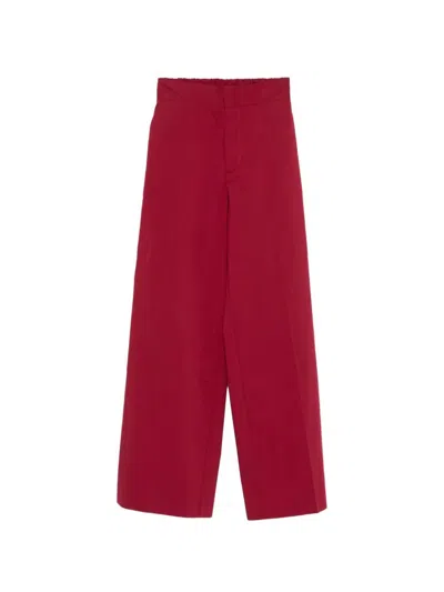 Sa Su Phi Elasticated-waistband Trousers In Red