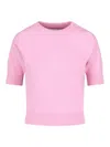 Sa Su Phi Crew Neck Cashmere Pink Top In Nude & Neutrals
