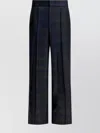 Sa Su Phi Pleated Trousers With Side Pockets And Belt Loops In Black