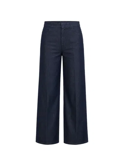 Sa Su Phi Pressed-crease Wide-leg Jeans In Blue