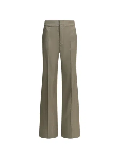 Sa Su Phi Pressed-crease Wide-leg Trousers In Gray