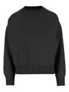 Sa Su Phi Ribbed Crew-neck Sweater In Black