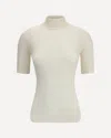 Sa Su Phi Ribbed-knit Top In White