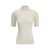 Sa Su Phi Ribbed-knit Top In White