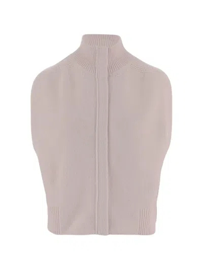 Sa Su Phi Ribbed-neck Vest In Pink