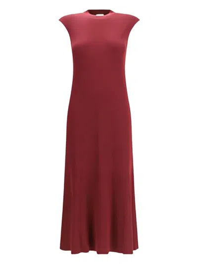 SA SU PHI RIBBED-SLEEVELESS MIDI DRESS