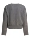 Sa Su Phi Ribbed-trim Sweater In Gray