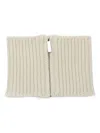 Sa Su Phi Ribbed Zip-fastening Scarf In Green
