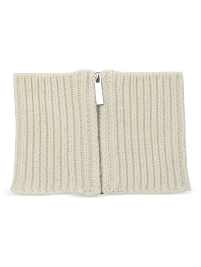 SA SU PHI RIBBED ZIP-FASTENING SCARF