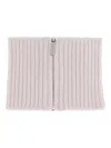 Sa Su Phi Ribbed Zip-fastening Scarf In Pink