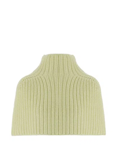 Sa Su Phi Ribbed-knit Cashmere Cape In 옐로