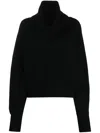 Sa Su Phi Gerippter Rollkragenpullover In Black