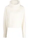Sa Su Phi Roll-neck Wool-cashmere Jumper In 中性色
