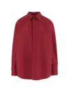 Sa Su Phi Ruffled-back Shirt In Red