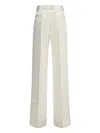 Sa Su Phi Satin-finish Pants In White