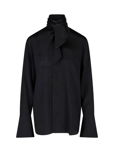 Sa Su Phi Satin Shirt In Black
