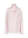 Sa Su Phi Silk Bow Neck Blouse In Pink