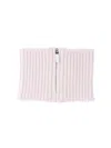 Sa Su Phi Ribbed Zip-fastening Scarf In Pink